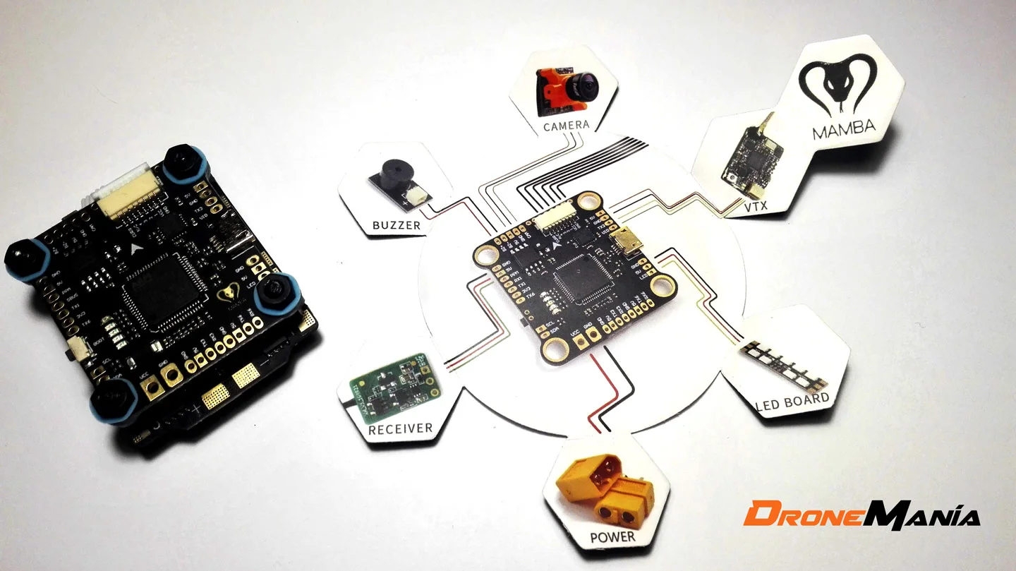 Mamba F405: Unboxing y análisis de este stack para drones de carreras